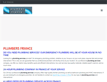 Tablet Screenshot of plumber-france.com